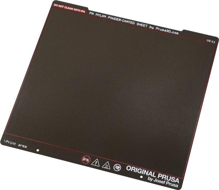 Prusa PA nylon powder-coated sheet steel for MK3 and MK4 (Plate)