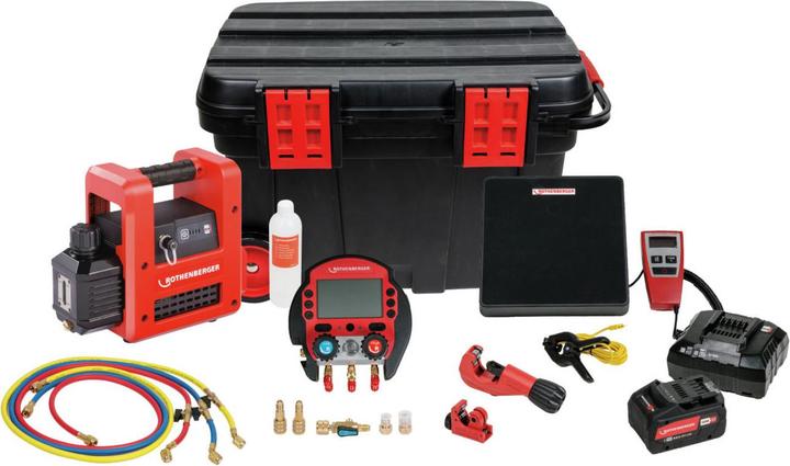 Actual product image Rothenberger Complete refrigeration/air conditioning set ROCADDY 120 R32 | CL digital