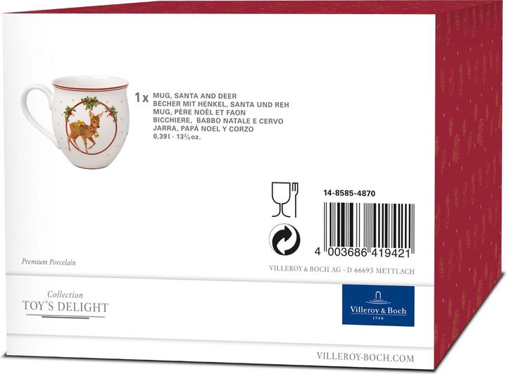 Actual product image Villeroy & Boch Becher mit Henkel, Santa und Reh Toy's Delight (390 ml, 1 x)