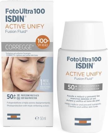 Produktbild Isdin Fotoultra Active Unify Fusion Fluid SPF100 Face 50ml (Sonnencreme Gesicht, 50 ml)
