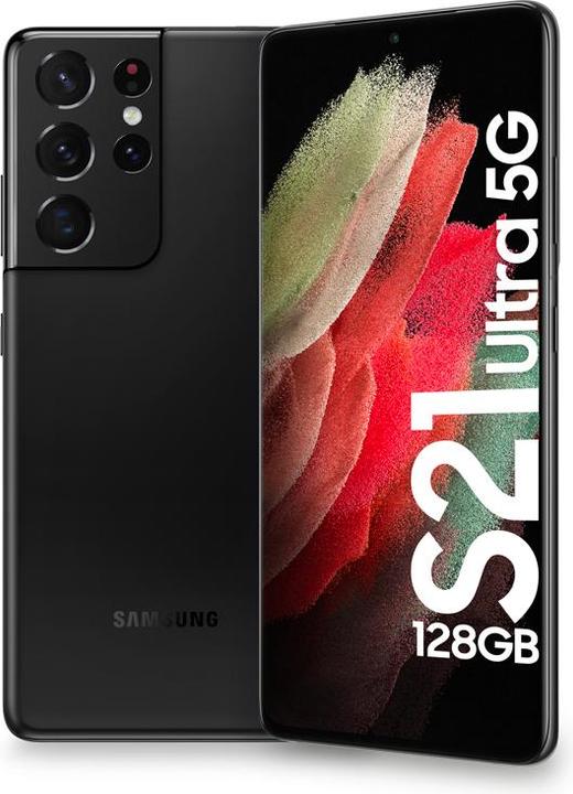 Actual product image Samsung Galaxy S21 Ultra EU (128 GB, Phantom Black, 6.80", Dual SIM, 108 Mpx, 5G)