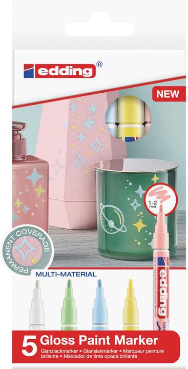 Actual product image Edding 751 - Paint marker (Multicolor, 1 mm, 5 x)