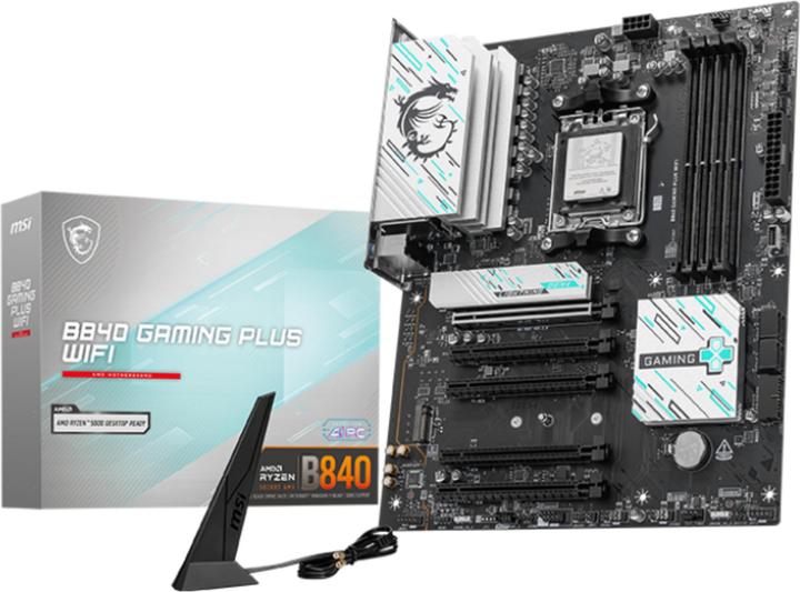 Produktbild MSI B840 GAMING PLUS WIFI (AM5, AMD B840, ATX)