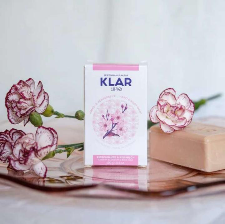 Immagine prodotto Klar Sapone al latte di riso e fiori di ciliegio 100 g (Sapone duro)