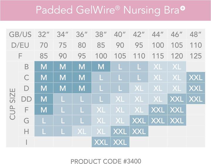 Immagine prodotto Carriwell Reggiseno per l'allattamento imbottito GelWire senza cuciture (L)