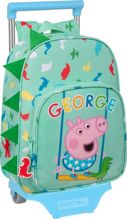 Immagine prodotto Peppa Pig Zaino scuola con ruote George Mint 26 x 34 x 11 cm
