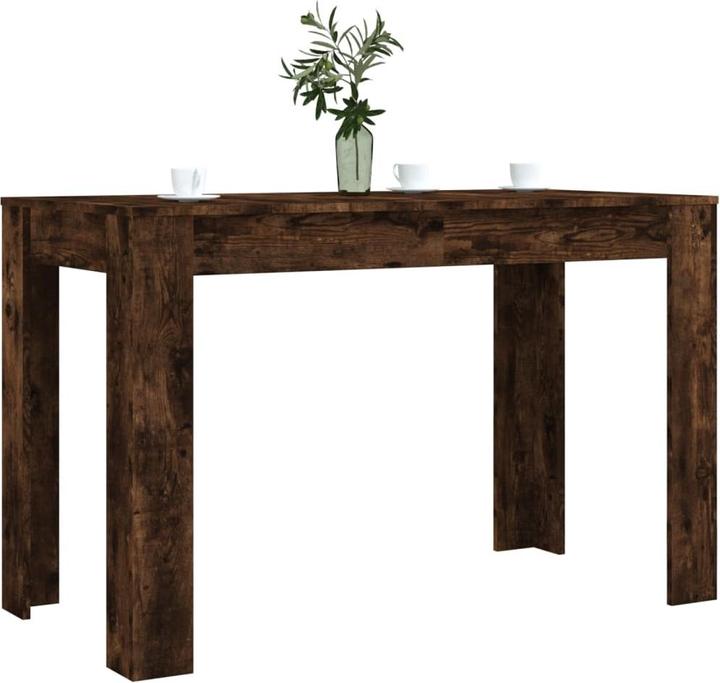 Actual product image VidaXL Esstisch Räuchereiche 120x60x76 cm Holzwerkstoff,Farbe (120 x 60 x 76 cm)