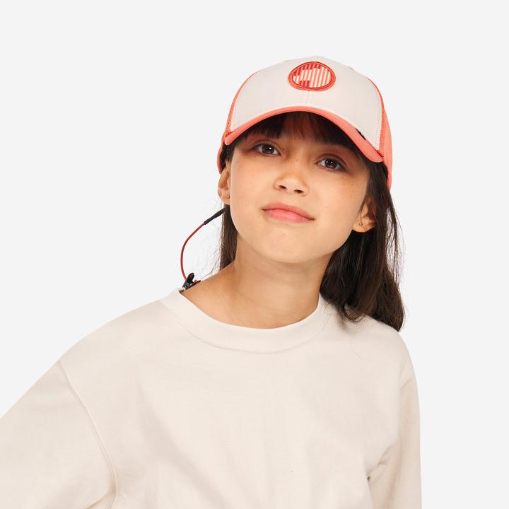 Actual product image Tribord Segelcap Kinder - Sailing 500 beige/rot (52, 53, 54, 55)