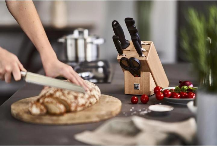 Actual product image Zwilling Knife block set 8 pcs. equipped beech