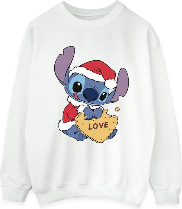 Produktbild Disney Lilo And Stitch Christmas Love Biscuit Sweatshirt (M)
