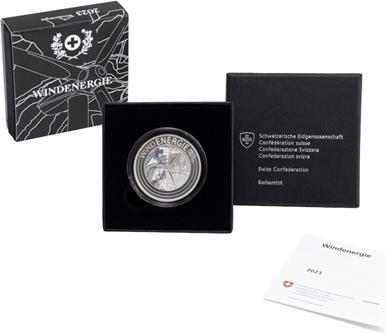 Image du produit Swissmint Argent énergie éolienne 20 g - fluorescent (999, 2023)