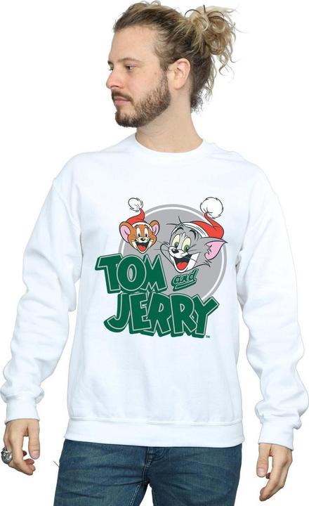 Actual product image Tom & Jerry Mens Christmas Greetings Sweatshirt (S)
