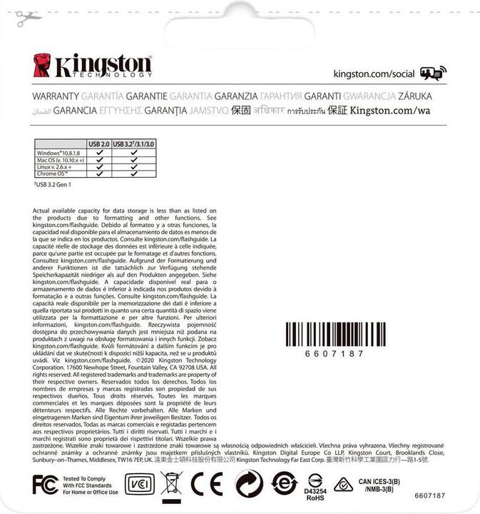 Actual product image Kingston DataTraveler Kyson (512 GB, USB-A, USB 3.1)
