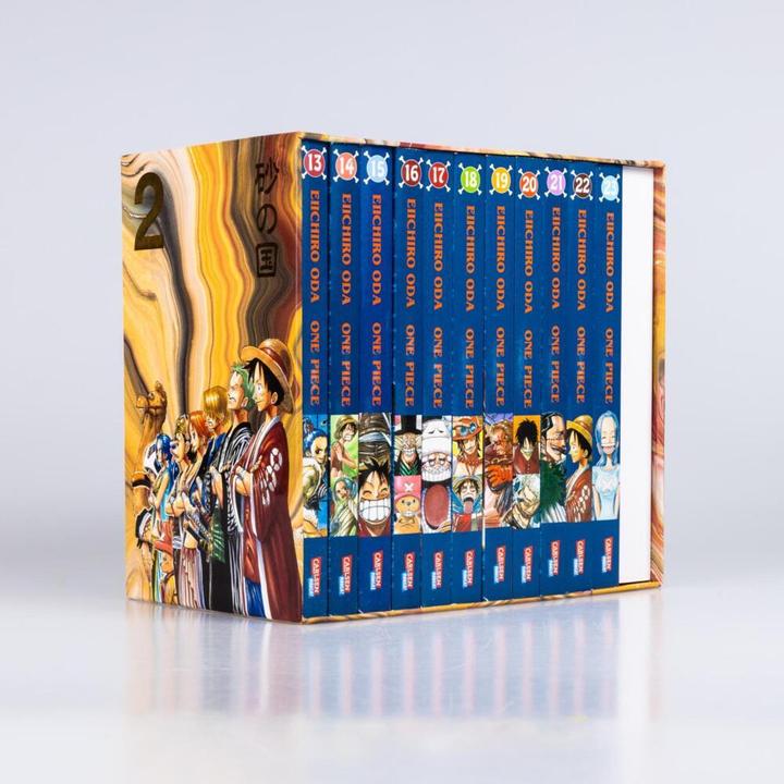 Actual product image One Piece Sammelschuber 2: Alabasta (inklusive Band 13–23) (German, Eiichiro Oda, 2022)