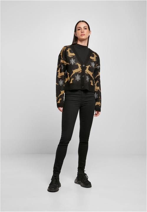 Actual product image Urban Classics Ladies Short Oversized Christmas Cardigan (4XL)