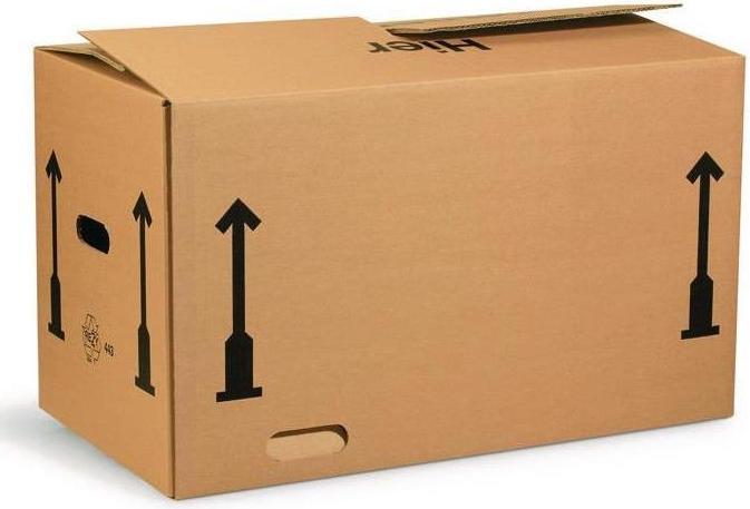 Actual product image Transpak Faltkarton Wellpappe zweiwellig L650xB350xH370 mm braun (10 x)