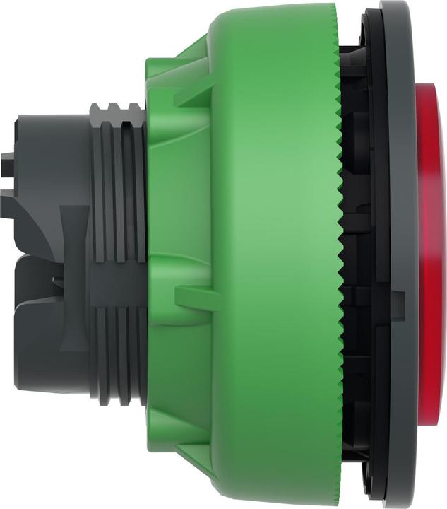 Produktbild APC Frontelement Leuchtdrucktaster, flach, ø30mm, IP69K, Rot, Erhöht, Rastend