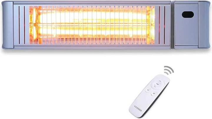 Actual product image Vasner Teras X20 infrared radiant heater silver