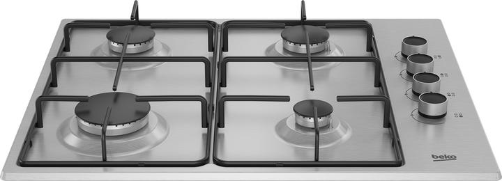 Produktbild Beko HIBG64120SX Kochfeld Edelstahl Integriert Gaskochfeld 4 Zone(n)