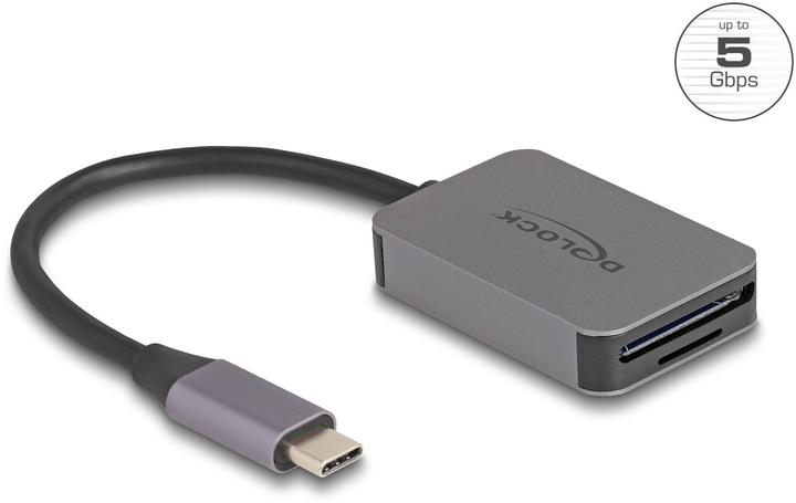 Image du produit Delock Lecteur de cartes USB Type-C en aluminium (USB-C)