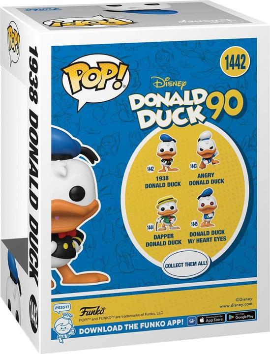 Actual product image Funko DONALD DUCK 90TH - POP Disney N° 1442 - Donald Duck (1938)