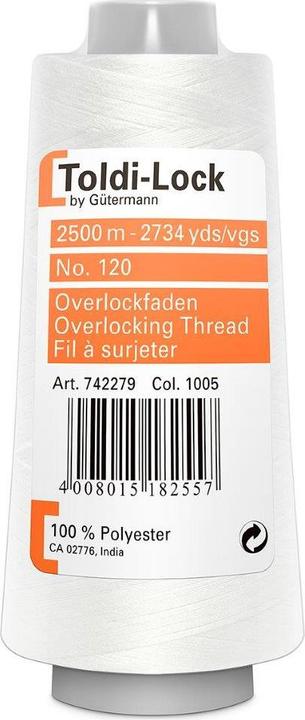 Toldi-Lock Nähfaden Overlock (2500 m)