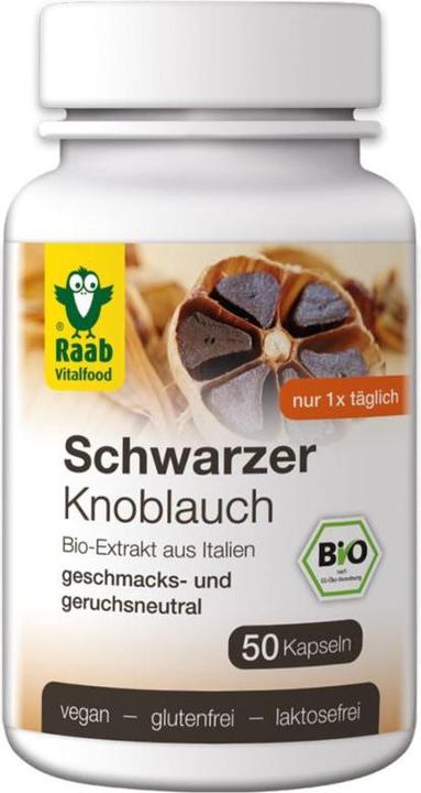 Produktbild Raab Schwarzer Knoblauch Bio (50 Stück, Kapseln)