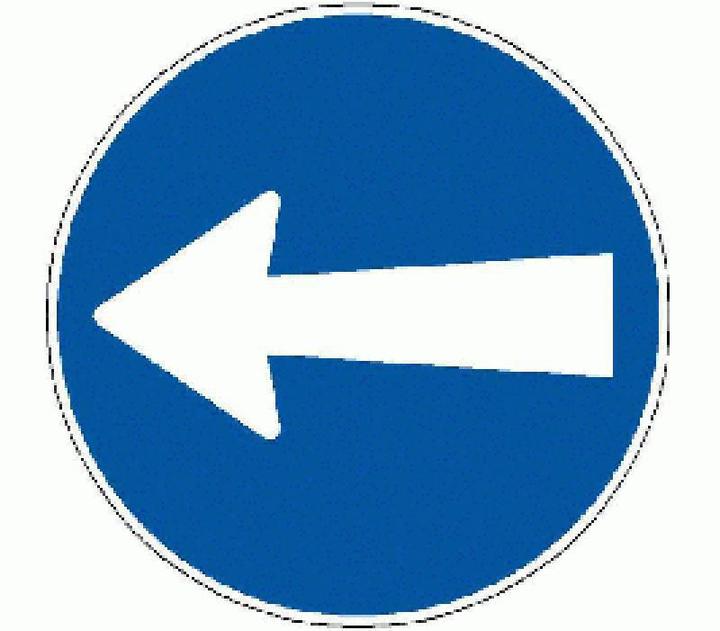 Produktbild BRW Signaltafel Fahrtrichtung links 2.33