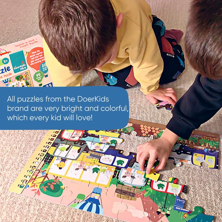 Immagine prodotto DoerKids Cerca Trova e conta il puzzle del parcheggio (35 pezzi)
