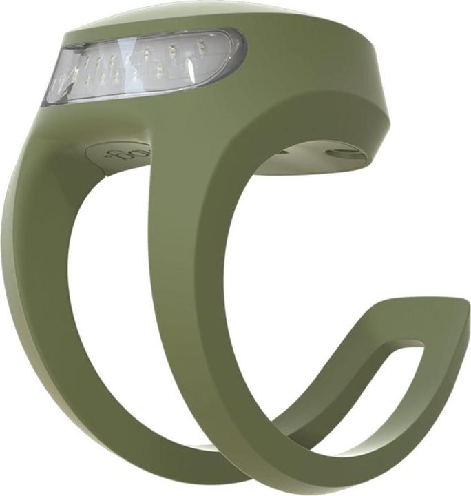 knog. Frog V3 Rechargeable Lampe, rote LED, army-jacket-green (25 Lumen) (25 lm, 25 lm)