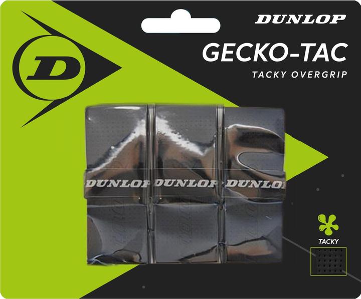 Dunlop Fusées en haut. Enroulement GECKO-TAC 3 pcs. noir