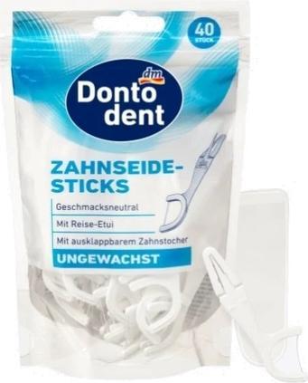 Produktbild dm Dontodent Zahnseidesticks