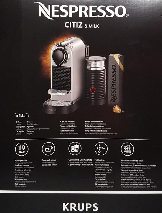 Actual product image Krups Nespresso CitiZ & Milk (NESPRESSO Original)