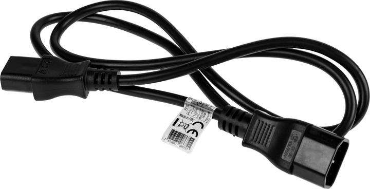 Produktbild Furber Verlängerungskabel C13-C14 1.0 m Schwarz (1 m)