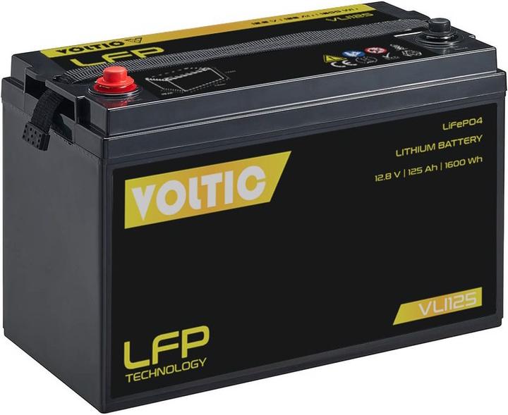 Voltic VLI125 LiFePO4 Lithium Versorgungsbatterie (12 V, 125 Ah)