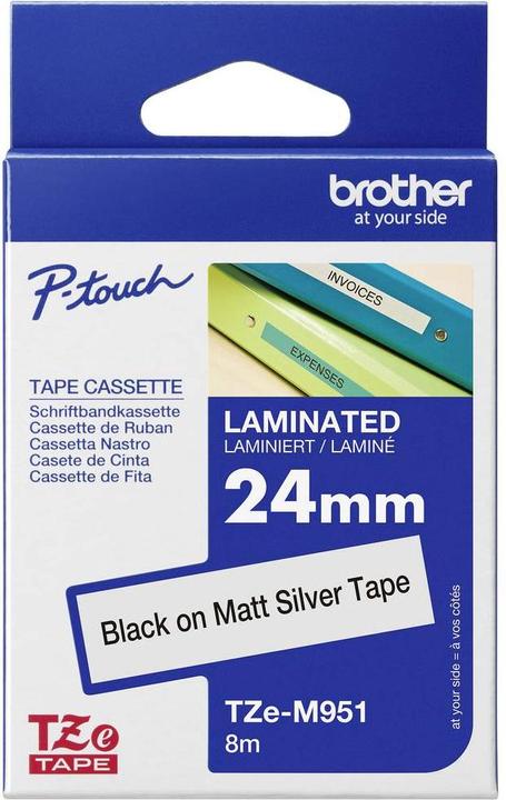 Produktbild Brother Tze-M951 (2.40 cm, Silber, Schwarz)