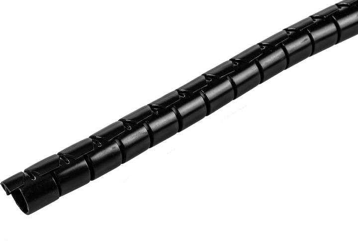 Actual product image Plica Spiro Hose 5 m x 15 mm Black (Cable spiral hose, 500 cm)