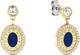 Immagine prodotto Tommy Hilfiger Orecchini pendenti di lusso placcati oro con cristalli 2780800