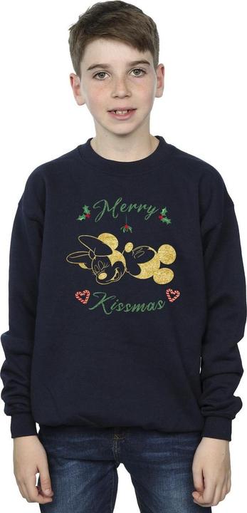 Actual product image Disney Boys Mickey Mouse Merry Kissmas Sweatshirt (116)