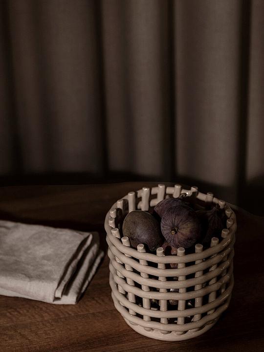 Image du produit Ferm Living Panier en céramique (1 x, Ø 16 x 14,5 cm)