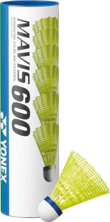 Actual product image Yonex Mavis 600 Shuttlecock (Pack of 6)