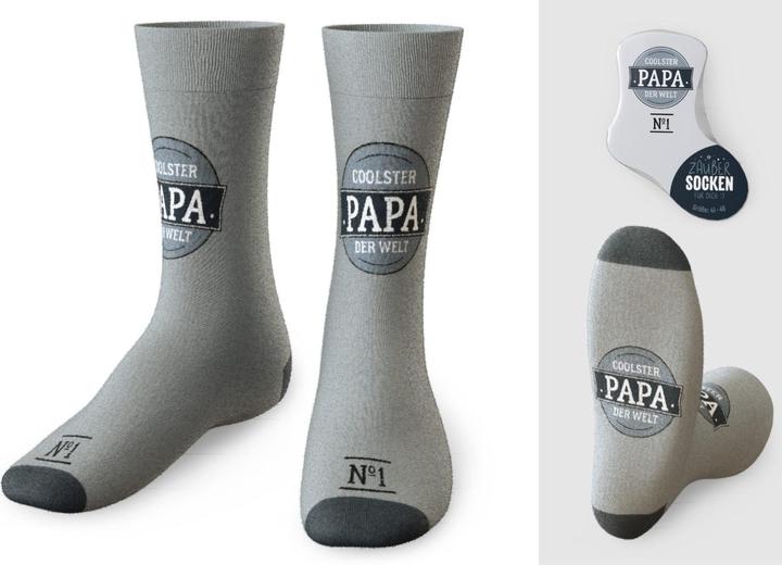 Immagine prodotto La Vida Calzini magici taglia 41-46 Cool papà uomo (Confezione singola, 41 - 46)