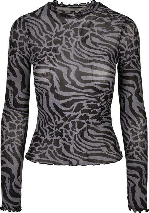 Produktbild Urban Classics Ladies AOP Mesh Turtleneck Longsleeve (XL)
