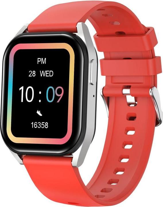Immagine prodotto Canyon Orologi intelligenti Orologio intelligente Chatter SW-58 BT-CALL Argento Rosso (128 mm)