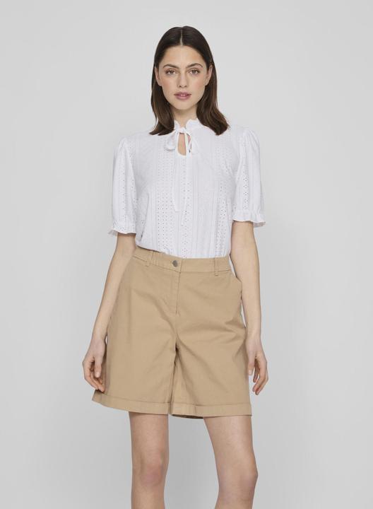 Actual product image Vila Tie neck top with short sleeves (XS)