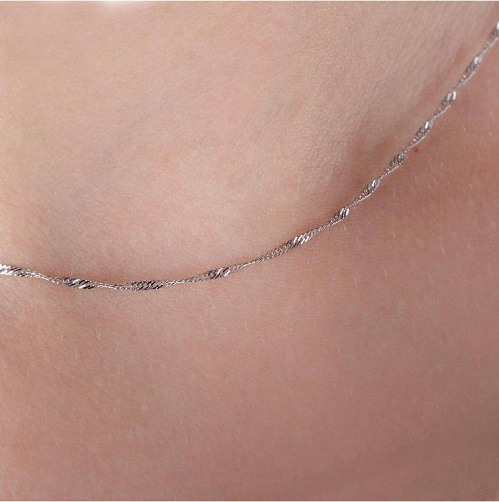 Actual product image Christ Kette (585 white gold, 40 cm)