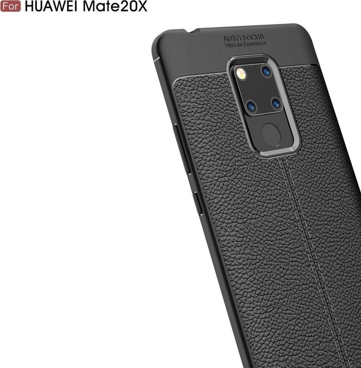 Produktbild Screenguard Huawei Mate 20 X Hülle Leather Design TPU Cover (Huawei Mate 20 X)