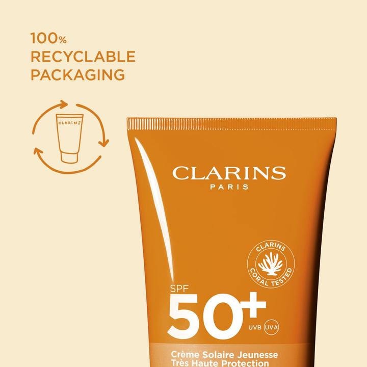 Produktbild Clarins Solaires Crême pour le Corps Sun Protection Factor 50 + (re) (Sonnencreme, SPF 50, 150 ml)