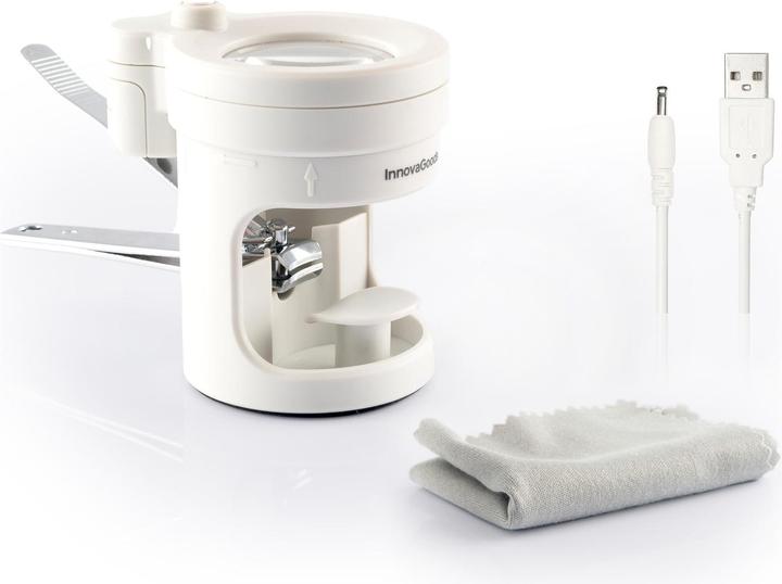Produktbild InnovaGoods Nagelknipser mit LED-Licht, Lupe und Feile Clail
