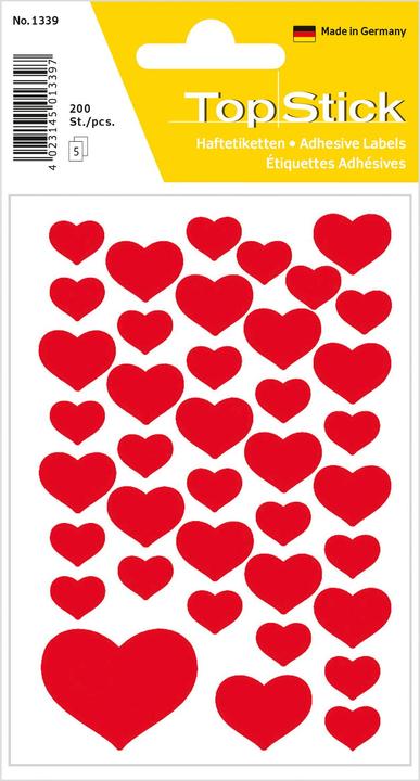 Actual product image TopStick Sticker Herzen